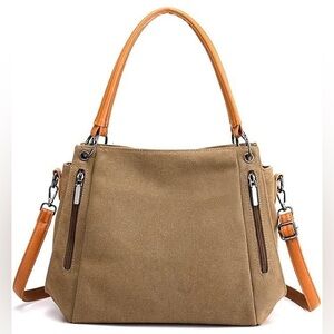 Brand new JellYoo crossbody cotton with vegan handles and shoulder strap bag.